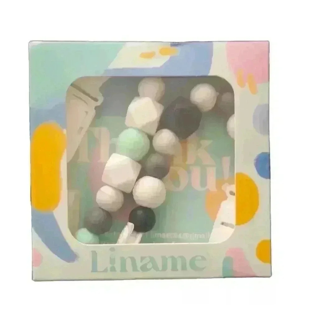 Unisex Liname Baby Teething Toy Pacifier Clip White Green‎ One Size